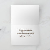 あなたはギフトクリスマスカードよりも特別だ シーズンカード (内部)