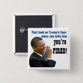 あなたはクビだ!政治ボタン 缶バッジ (正面&裏面)