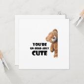 あなたはクマに負けないくらいかわいい カード (正面/裏面インサイチュ)