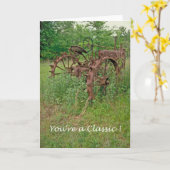 あなたはクラシックな郵便はがき カード (黄色い花)