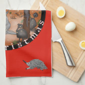 あなたはクリスマスを雪に – オーストラリアの戻りティータオル キッチンタオル (四つ折り)