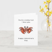 あなたはクレービー、ハッピーバレンタインデー カード (黄色い花)