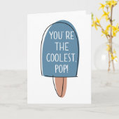 あなたはクールだポップ・アートの! – 父の日のカード カード (黄色い花)