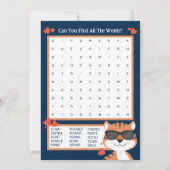 あなたはクールワンキャットキッズバレンタインデー 招待状 (裏面)