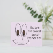 あなたはクール人のおもしろい引用文 ポストカード (スタンド正面)