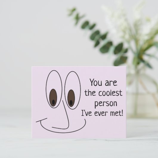 あなたはクール人のおもしろい引用文 ポストカード (スタンド正面)