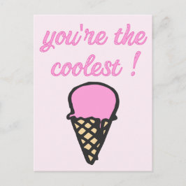 あなたはクール! – かわいいアイスクリームコーン ポストカード