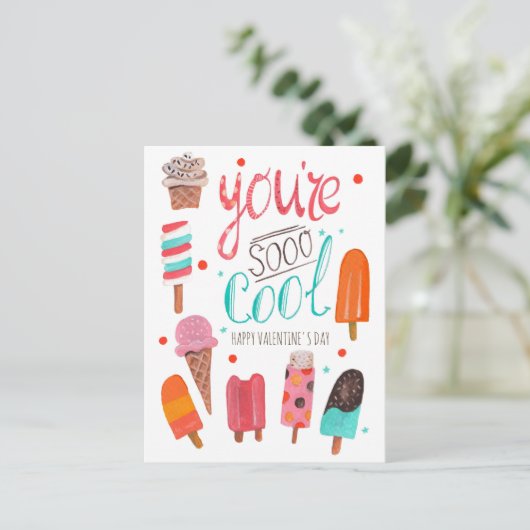 あなたはクール |バレンタイン |教室はがき シーズンポストカード (スタンド正面)