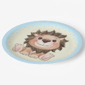 あなたはグラリアットキュートライオン男の赤ちゃん ペーパープレート (アングル)