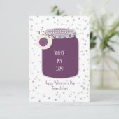 あなたはグレープ私のジャム写真教室バレンタイン カード (スタンド正面)