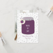 あなたはグレープ私のジャム写真教室バレンタイン カード (正面/裏面インサイチュ)