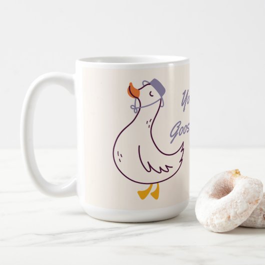 あなたはグーすてき マグカップ | かわいいガチョウのコーヒー (ドーナツ)