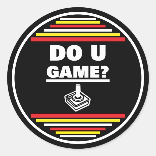 あなたはゲーマーですか？ ラウンドシール (正面)