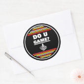 あなたはゲーマーですか？ ラウンドシール (封筒)