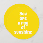 あなたはサンシャニーサニーハッピーイエローカードの光線である (正面/裏面)