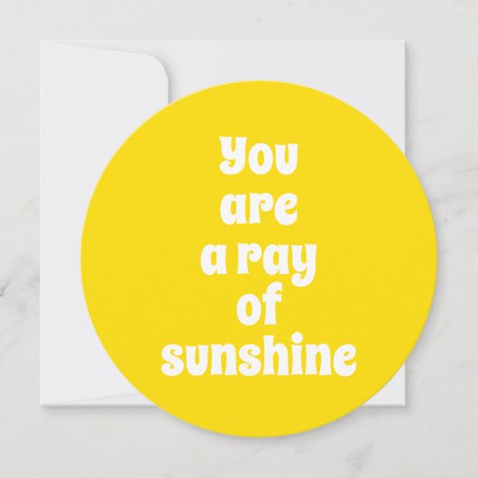 あなたはサンシャニーサニーハッピーイエローカードの光線である (正面)