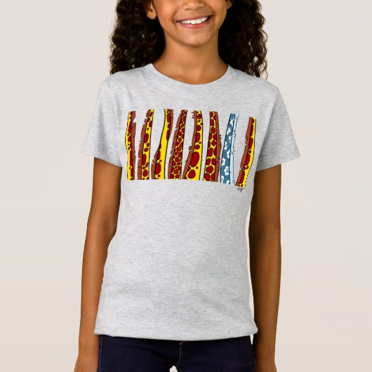 あなたはジェフ・ウィリス・アートのキリンである Tシャツ (正面)
