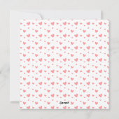 あなたはジノダニ！ – かわいい恐竜のバレンタインデーのカード シーズンカード (裏面)