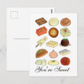 あなたはスイート インド ミタイ スイーツ コンフェクショナリー フード ポストカード (正面/裏面)