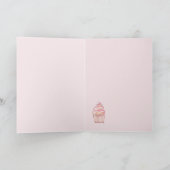 あなたはスイート ハッピー バレンタインデー カップケーキ サンキューカード (内部)