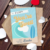 あなたはスウェル・サーファー・クラスルームのバレンタイン・カード 招待状