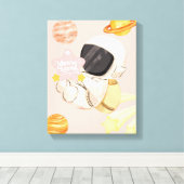 あなたはスターである – 子供部屋ウォールアート キャンバスプリント (インサイチュ (ウッドフロア))