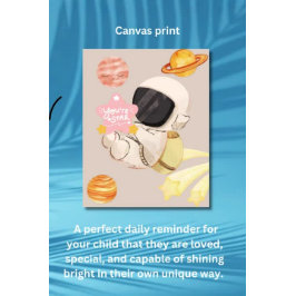 あなたはスターである – 子供部屋ウォールアート キャンバスプリント