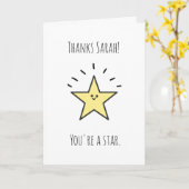 あなたはスターカードをお願いします カード (黄色い花)