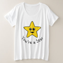 あなたはスタープラスサイズのTシャツ プラスサイズTシャツ