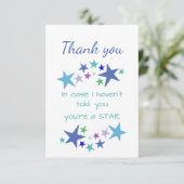 あなたはスター感動的引用文 サンキューカード (スタンド正面)