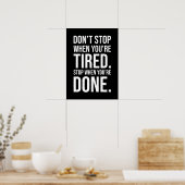 あなたはストップに疲れたストップらは止め ポスター (キッチン)