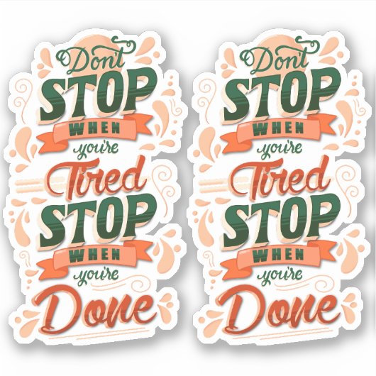 あなたはストップに疲れてストップいる場合は避ける シール (正面)