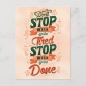 あなたはストップに疲れてストップいる場合は避ける ポストカード (正面)
