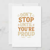 あなたはストップまで誇りを持ったは 招待状 (正面)