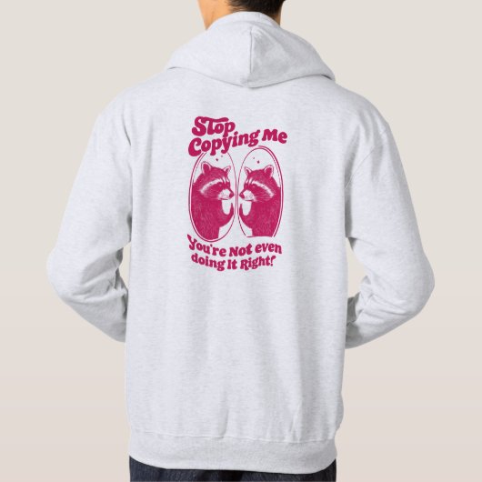 あなたはストップコピーしても正しくない パーカ (裏面)