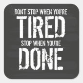 あなたはストップ行われたとき スクエアシール (正面)