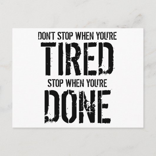 あなたはストップ行われたとき ポストカード (正面)