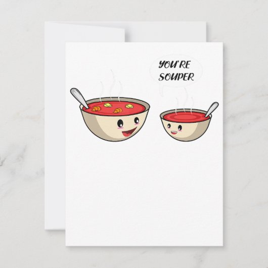 あなたはスパー調理師とスープ好き 招待状 (正面)