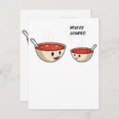 あなたはスパー調理師とスープ好き 招待状 (正面/裏面)