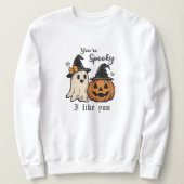 あなたはスプーキー 気に入ってる ハロウィン 女性用 スウェットシャツ (デザイン正面)