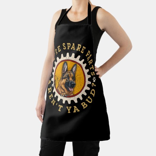 あなたはスペアパーツはヤブドおもしろい犬ドイツ エプロン (インサイチュ)