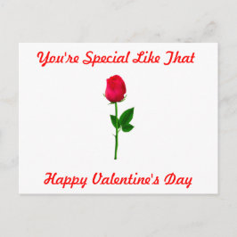 あなたはスペシャルバレンタインデー ポストカード