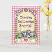 あなたはスペシャル-挨拶状 カード (黄色い花)