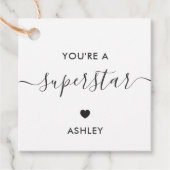 あなたはスーパースターギフトラベル、スターすごいクラフト フェイバータグ (正面)