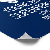 あなたはスーパーヒーローパパ父の日のポスター ポスター (角)