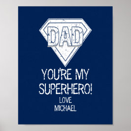 あなたはスーパーヒーローパパ父の日のポスター ポスター