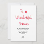 あなたはスーパーママのジェスチャーのお母さん感謝 サンキューカード (裏面)