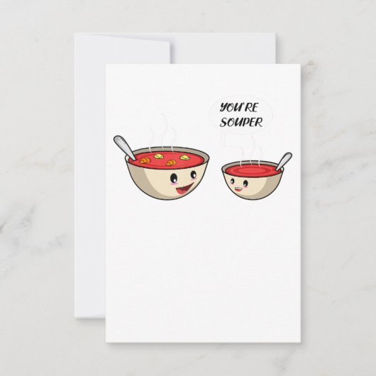 あなたはスーパー調理師とスープ好き 招待状 (正面)