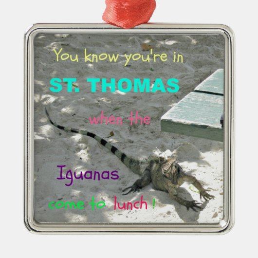 あなたはセント・トーマスで知ってる… メタルオーナメント (正面)