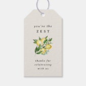 あなたはゼストレモンブライダルシャワーメッセージカード ギフトタグ (正面)
